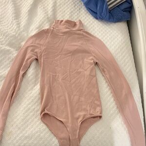 Pink Long Sleeve free people bodysuit!